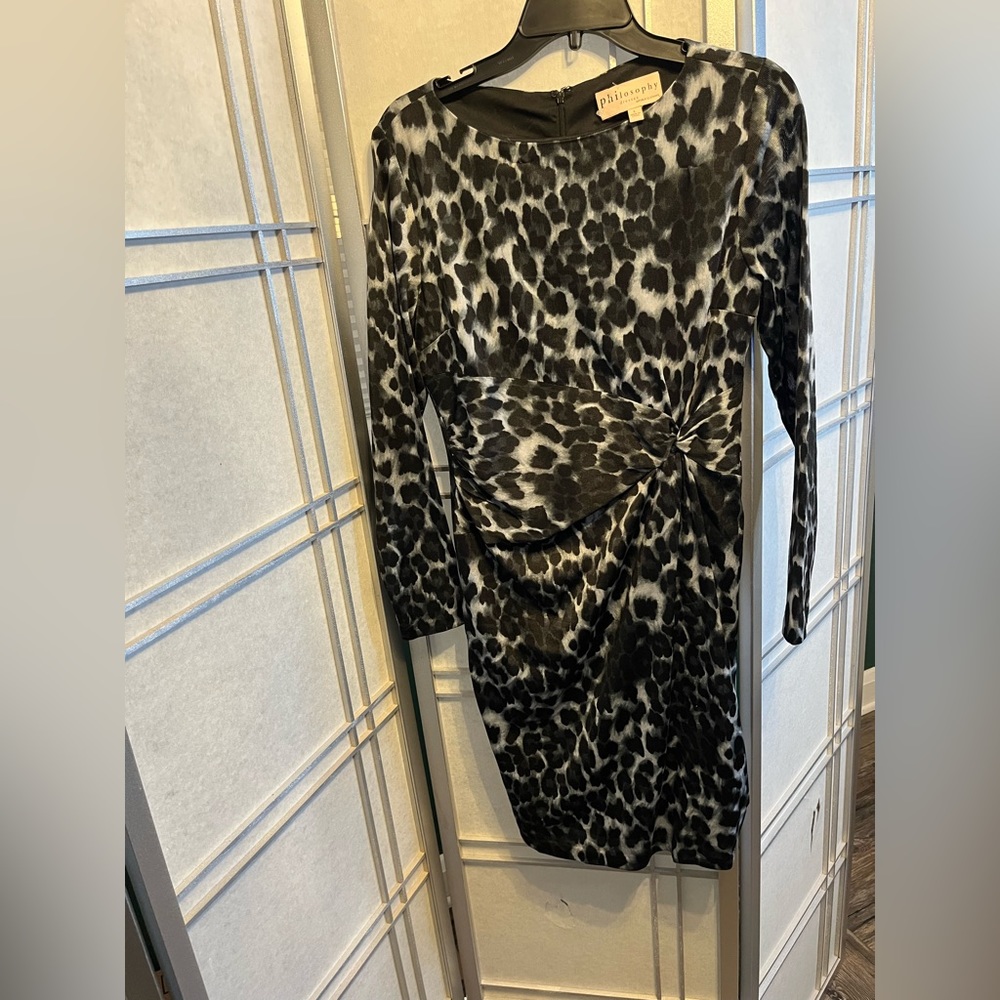 Leopard Print Midi Dress